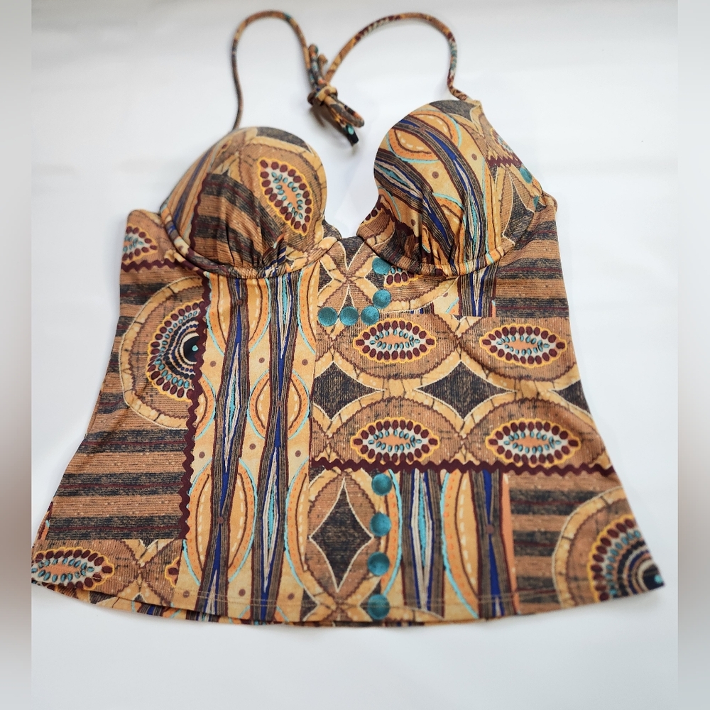 VTG Y2K Victorias Secret Tankini Top Womens 36B Swimwear